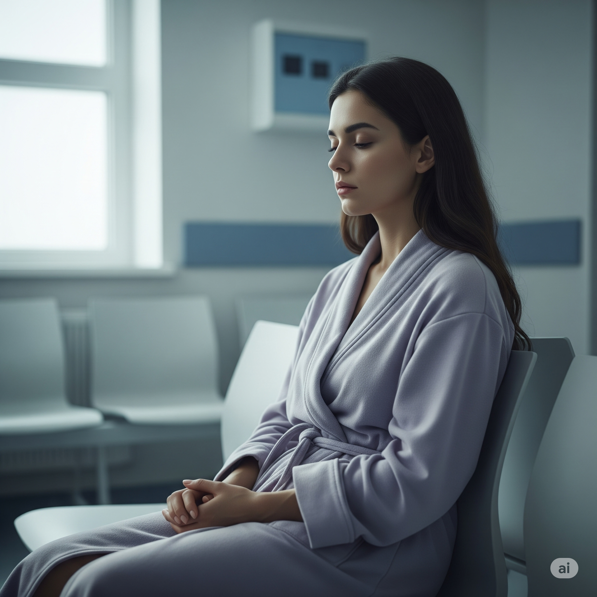 Une femme qui est assise